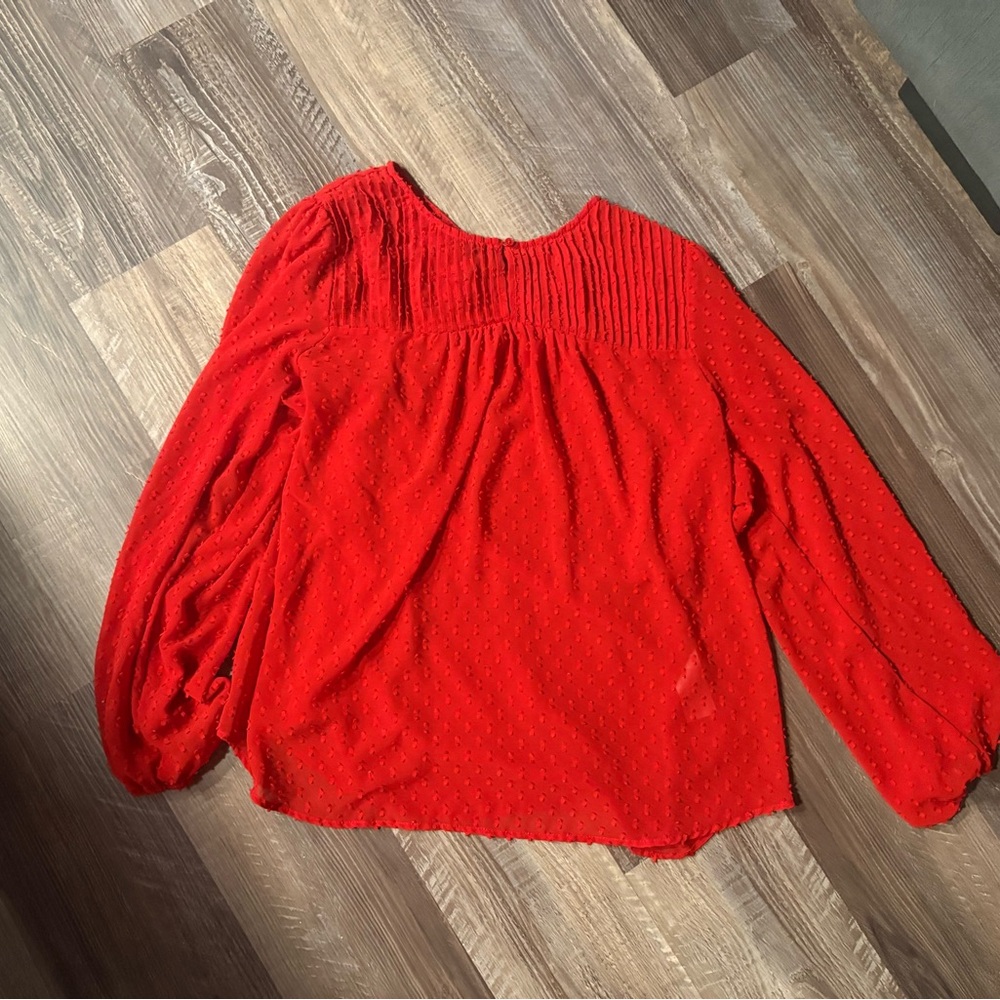 Banana Republic Vibrant Red Blouse